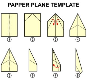 Printable Paper Airplane Templates Design_18647