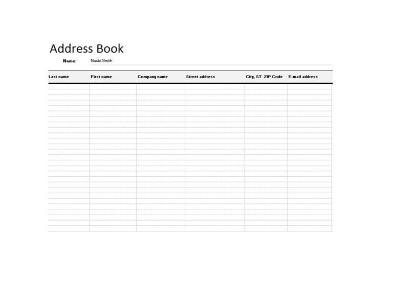 Printable Phone Book Template Printable JD Printable Phone Book Template Printable JD