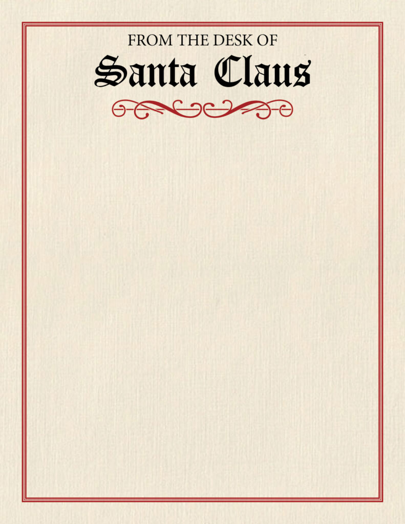 Printable Santa Letterhead Templates_57349