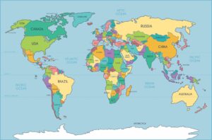 Printable Simple World Map - Printable JD