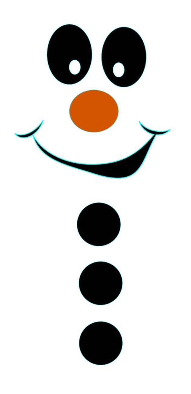Printable Snowman Face Template - Printable JD