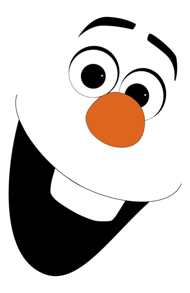 Printable Snowman Face Template - Printable JD