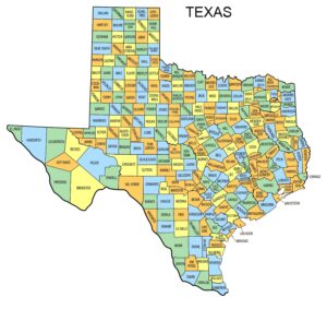Printable Texas Map Outline Design_11850