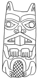 Printable Totem Pole Coloring Templates_61495