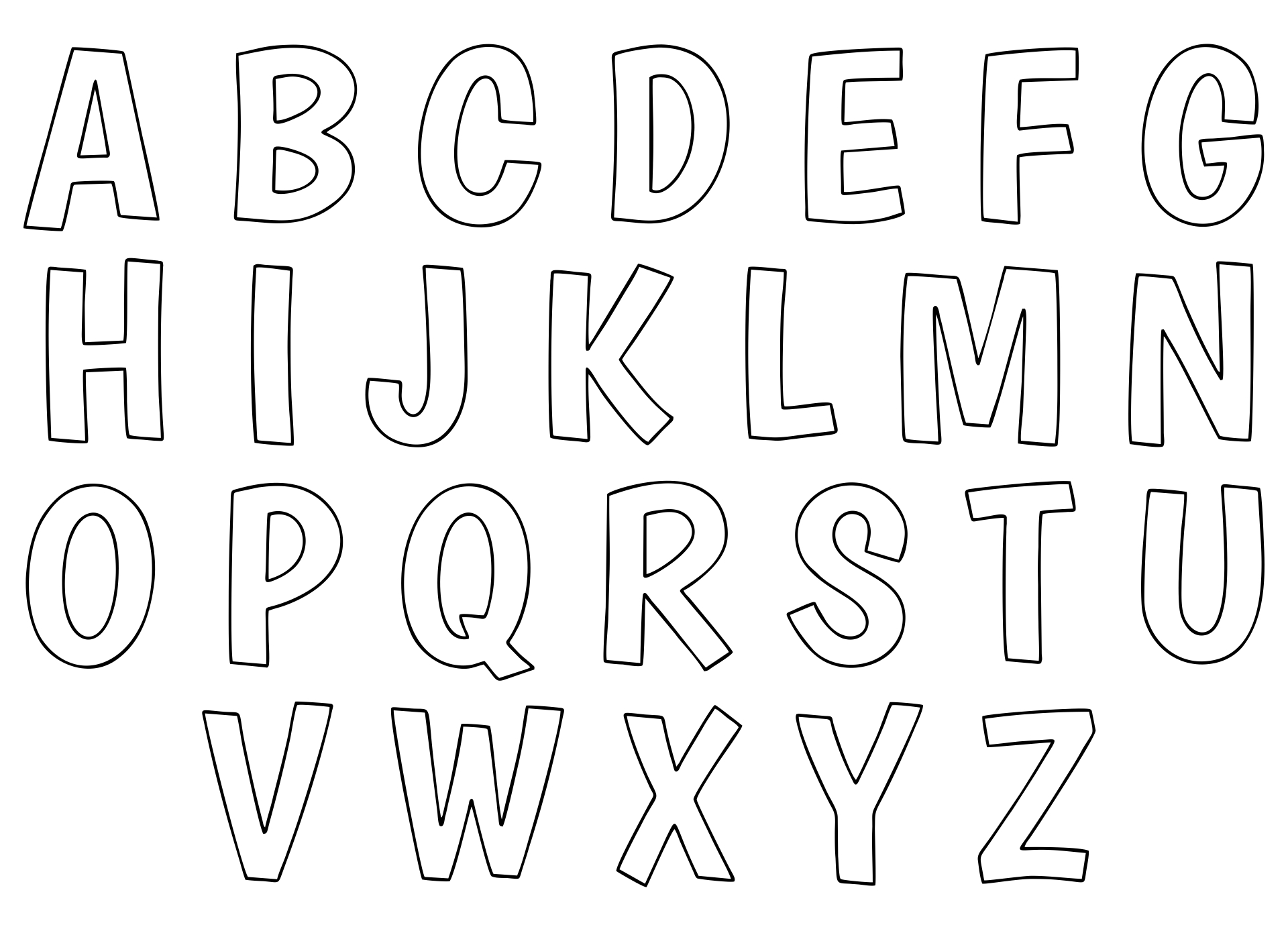 Best Printable 2 Inch Alphabet Letters_15249