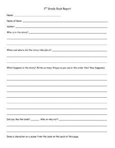 Printable Book Report Forms - Printable JD