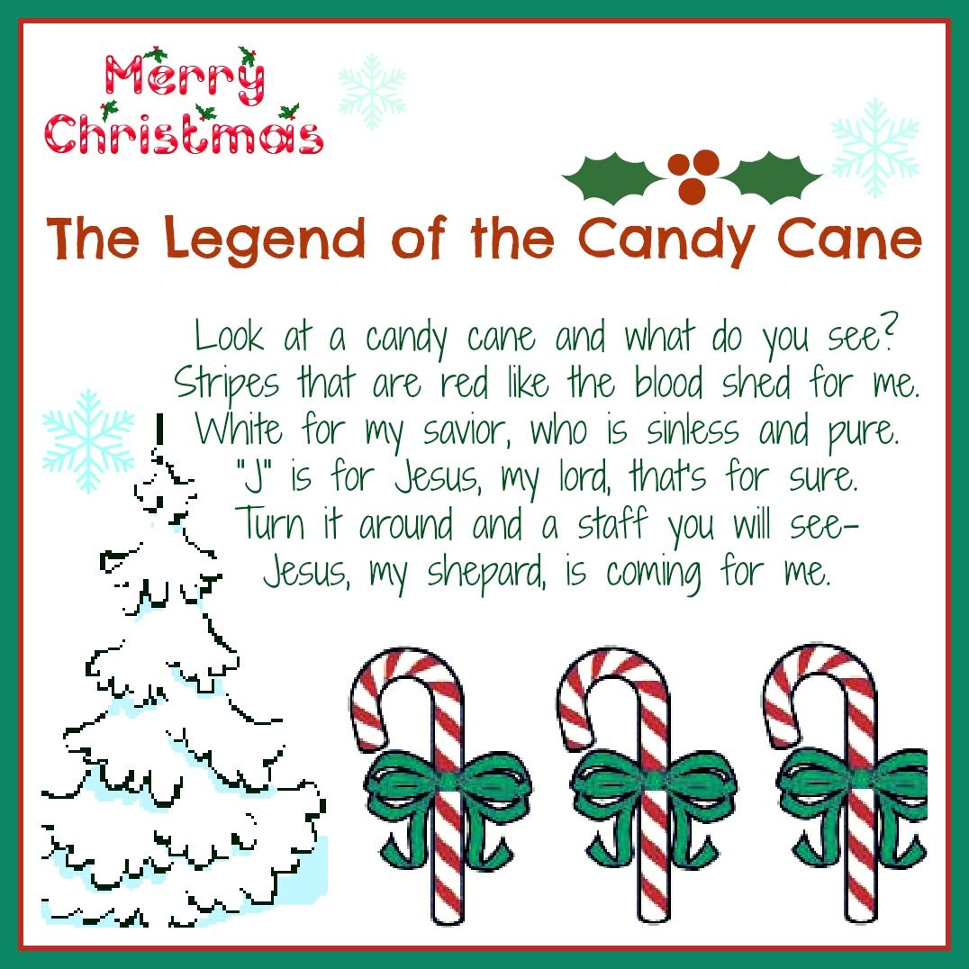 Best Printable Candy Cane Story_82224