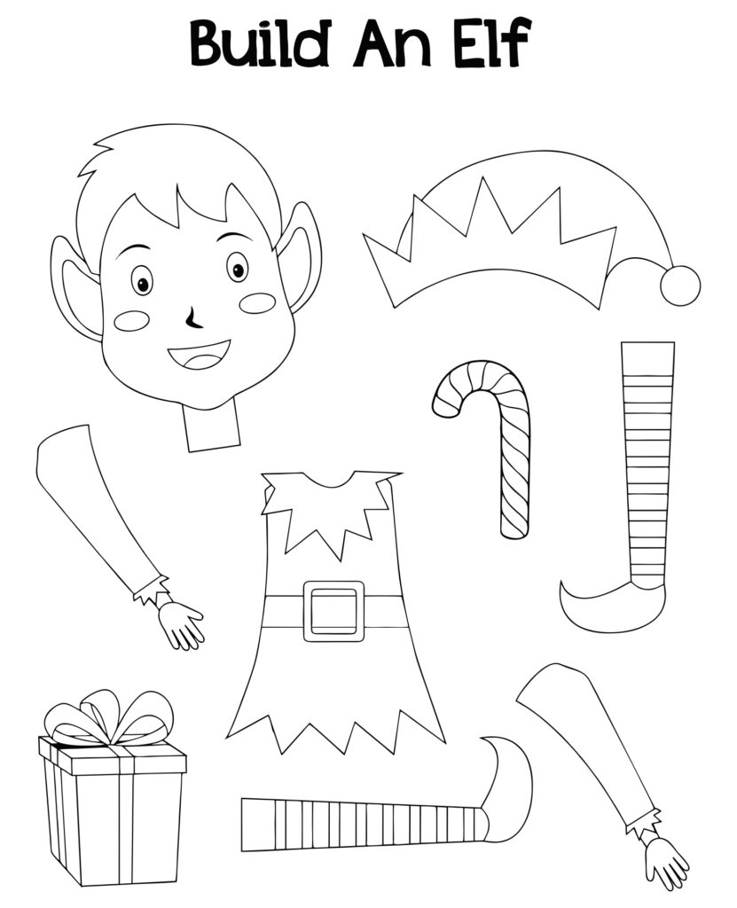 Printable Elf Christmas Templates - Printable JD