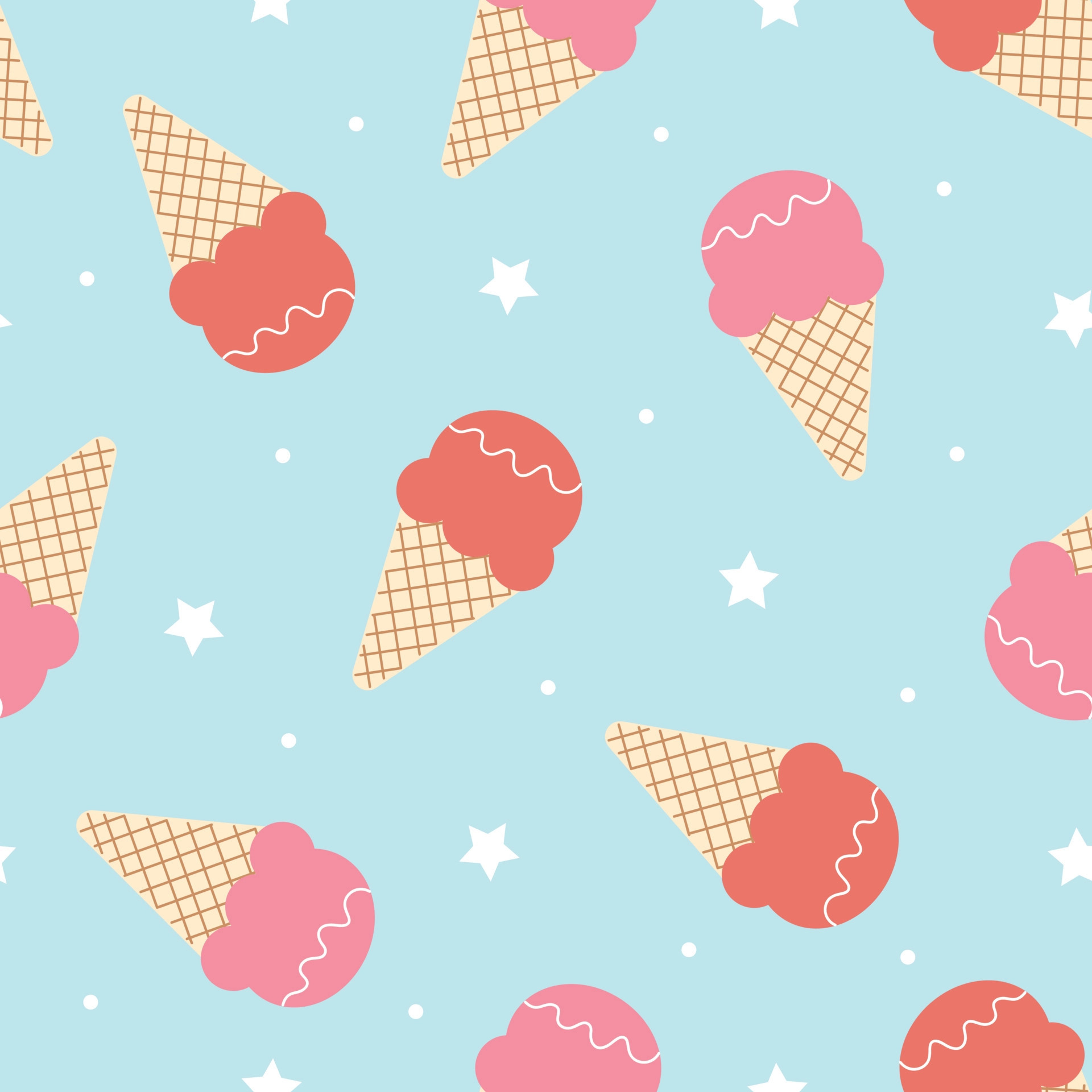Printable Ice Cream Cone Pattern - Printable JD