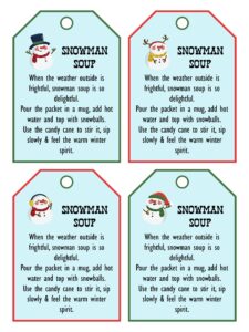 Best Printable Snowman Soup Labels_21574