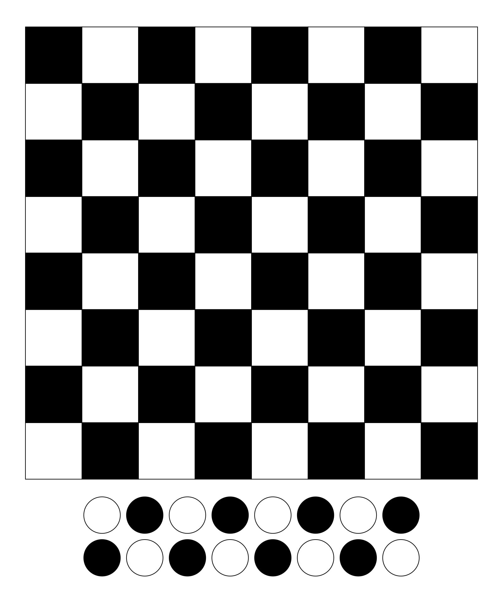 Free Printable Checkerboard Game_22874