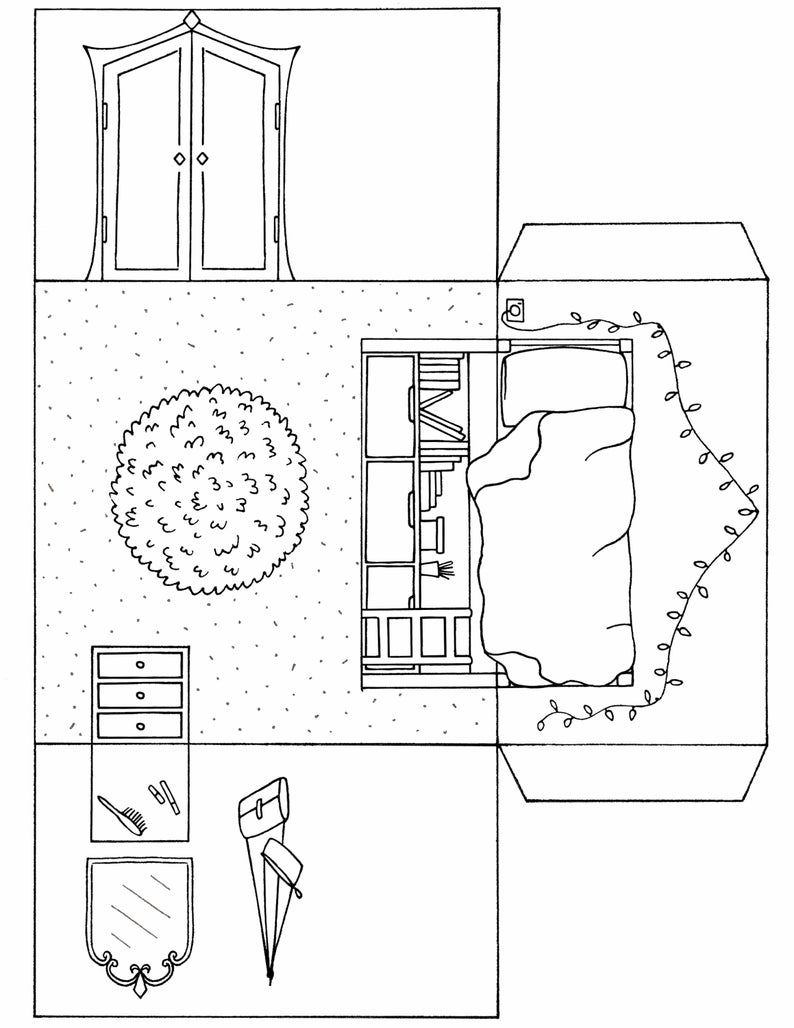 Free Printable Paper Doll House_96325