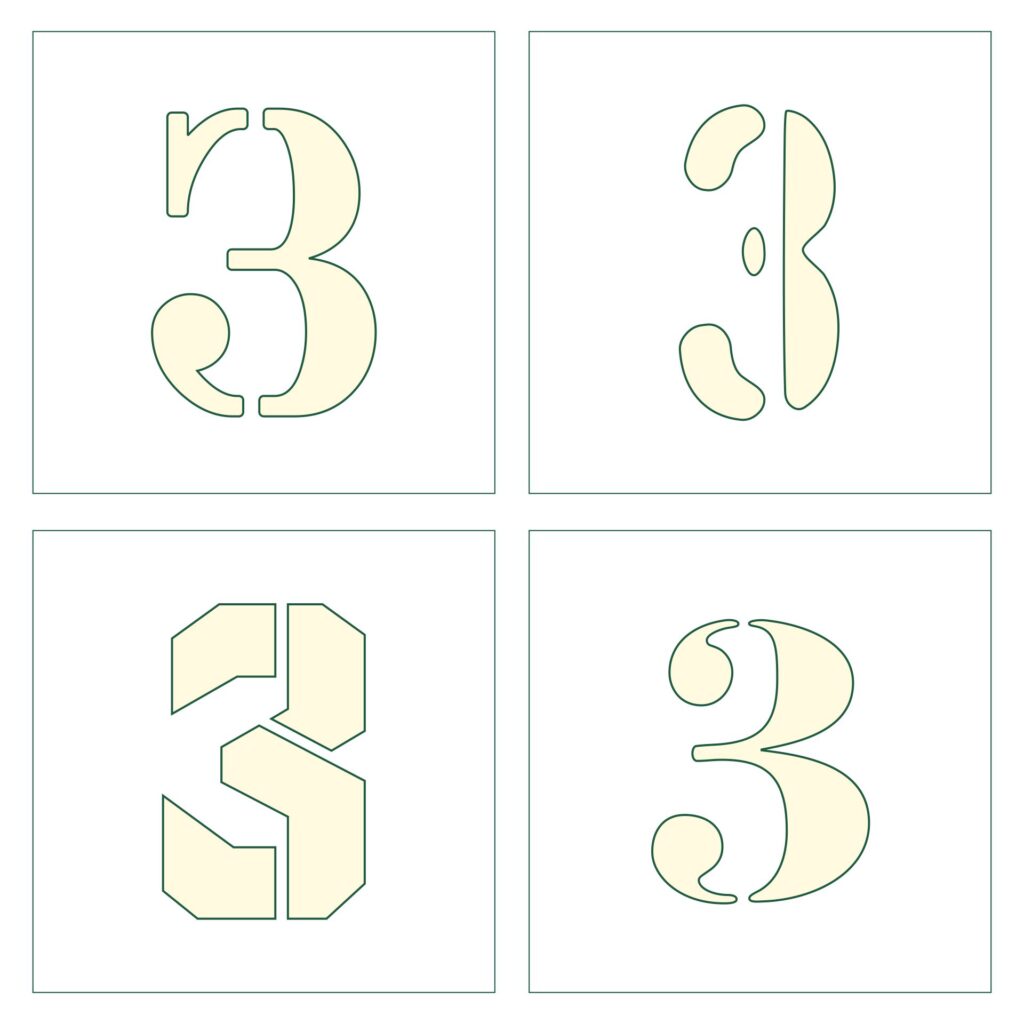 Printable 3 Inch Stencils Numbers Printable JD Printable 3 Inch Stencils Numbers Printable JD
