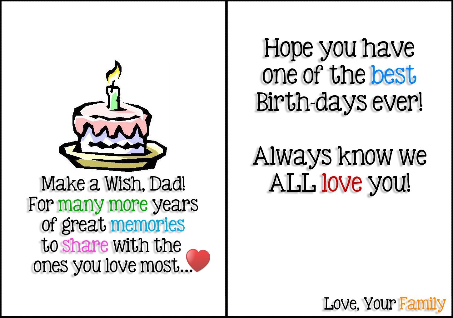 Printable Birthday Cards For Dad Example_52187