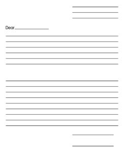 Printable Blank Template Friendly Letter_62178