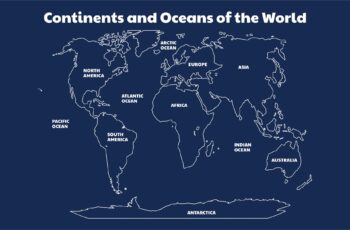 Printable Continents And Oceans Map - Printable JD