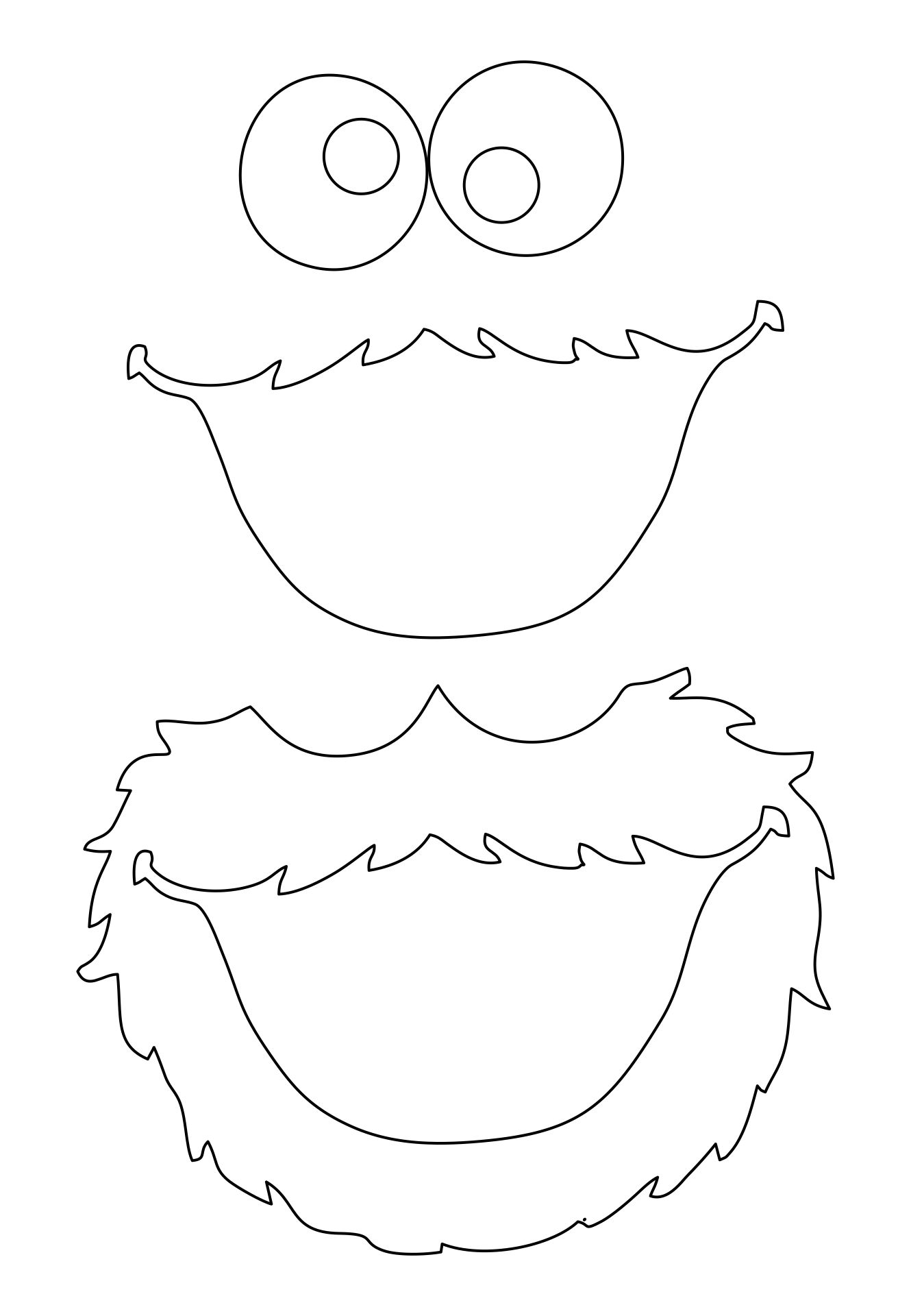 Printable Cookie Monster Face Template_33252