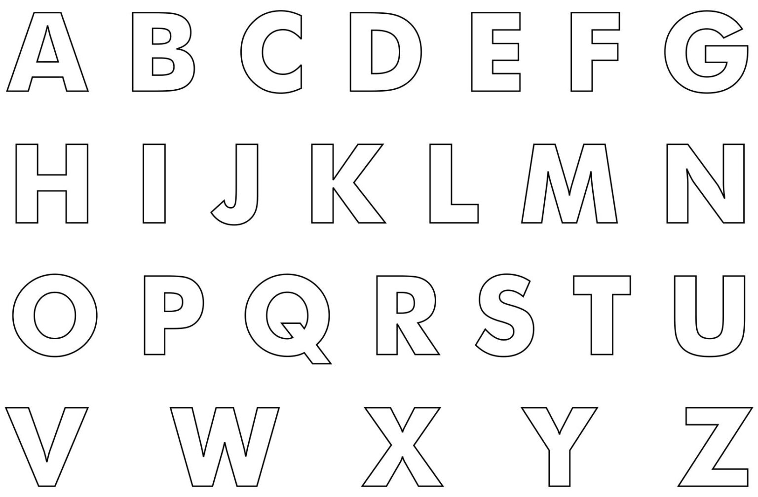 Printable Western Alphabet Letters Printable JD