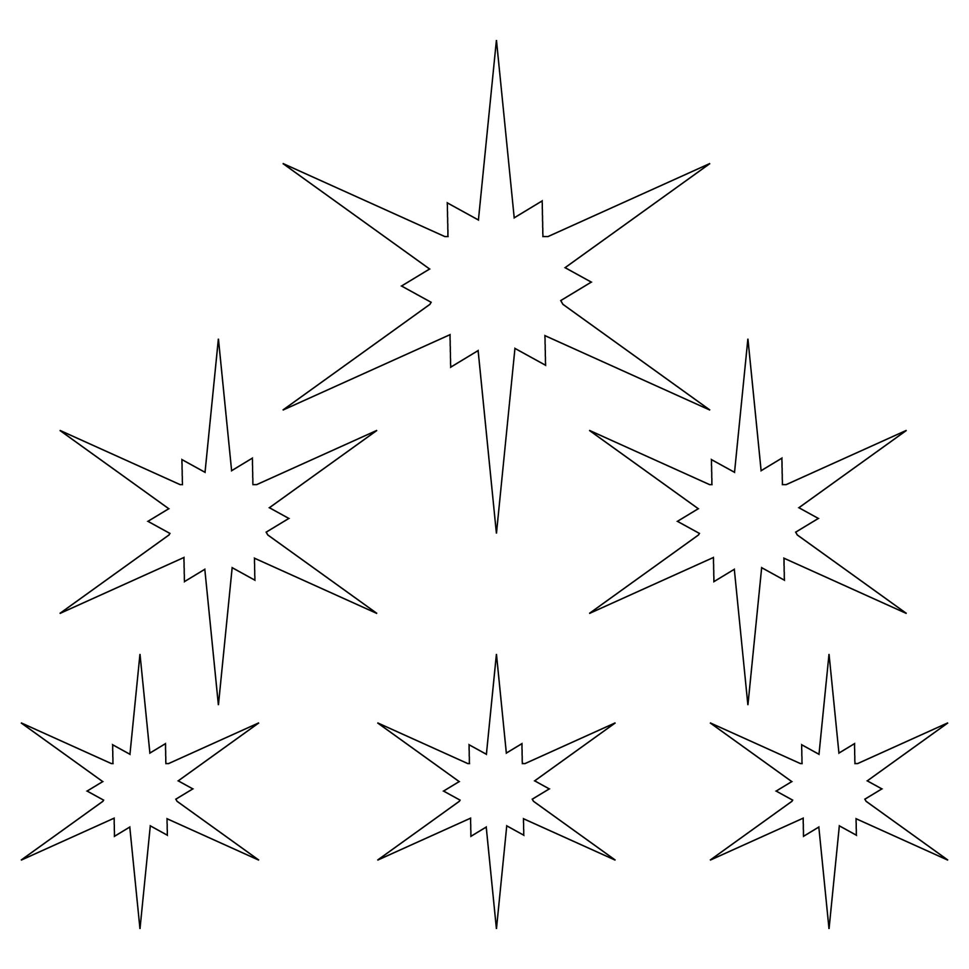 Printable Cut Out Star Shape_30018