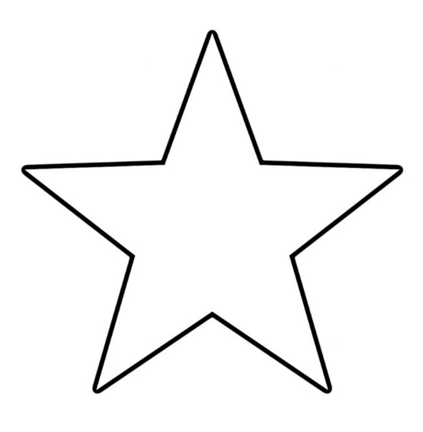 Printable Cut Out Star Shape_93301