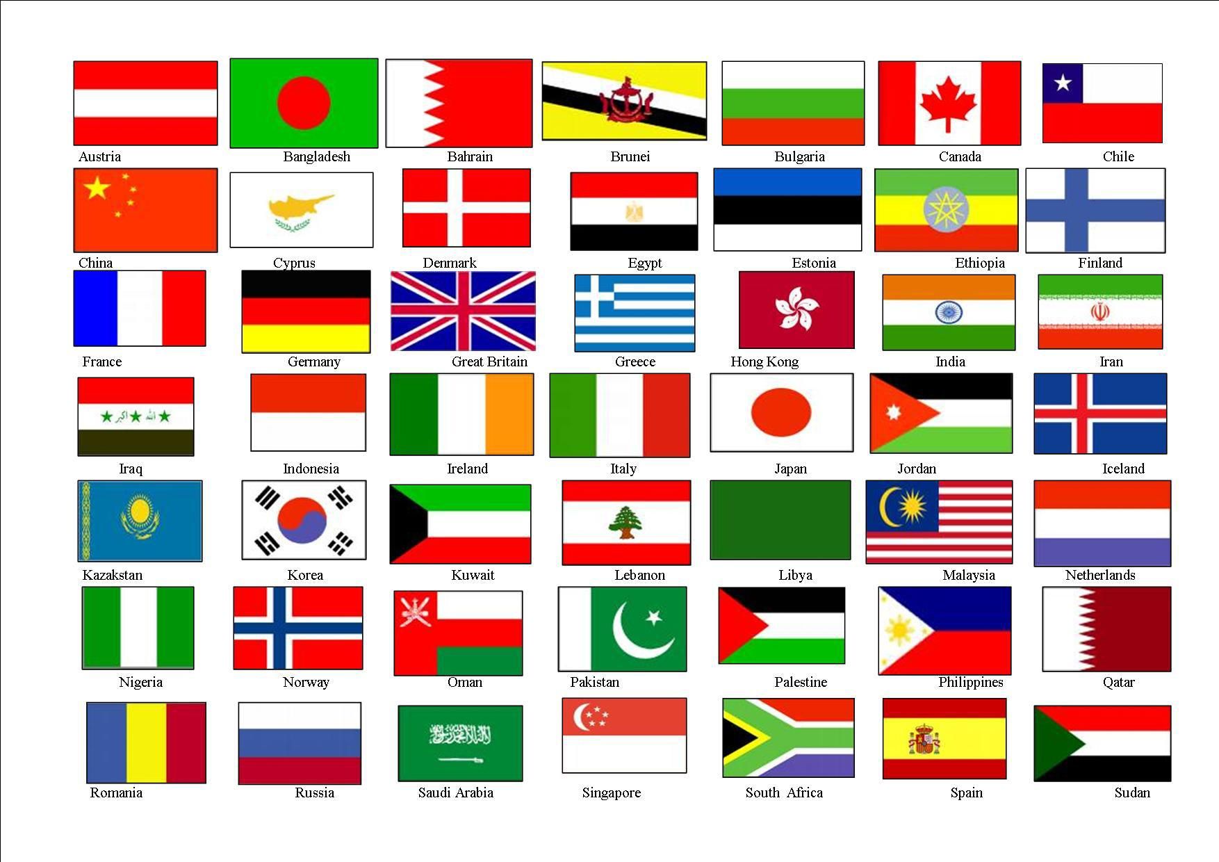 Printable Flags Of Different Countries_85188