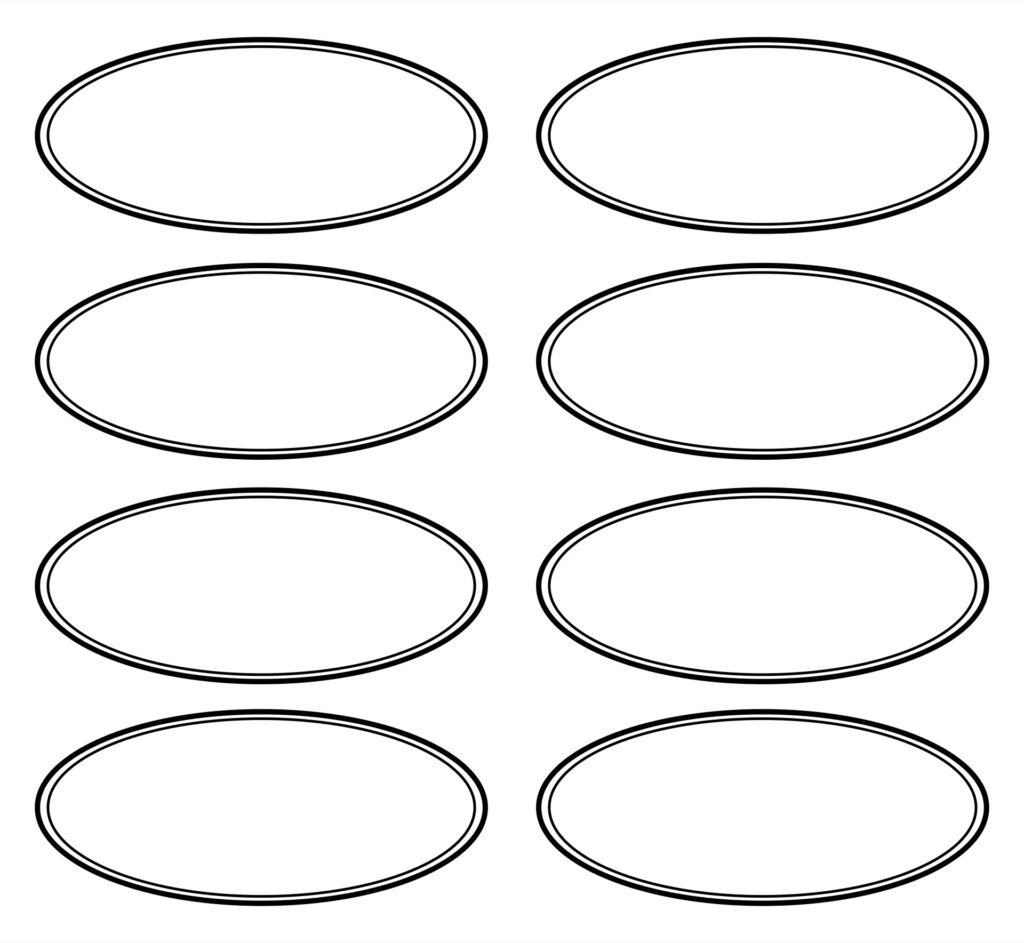 Printable Oval Template Printable JD