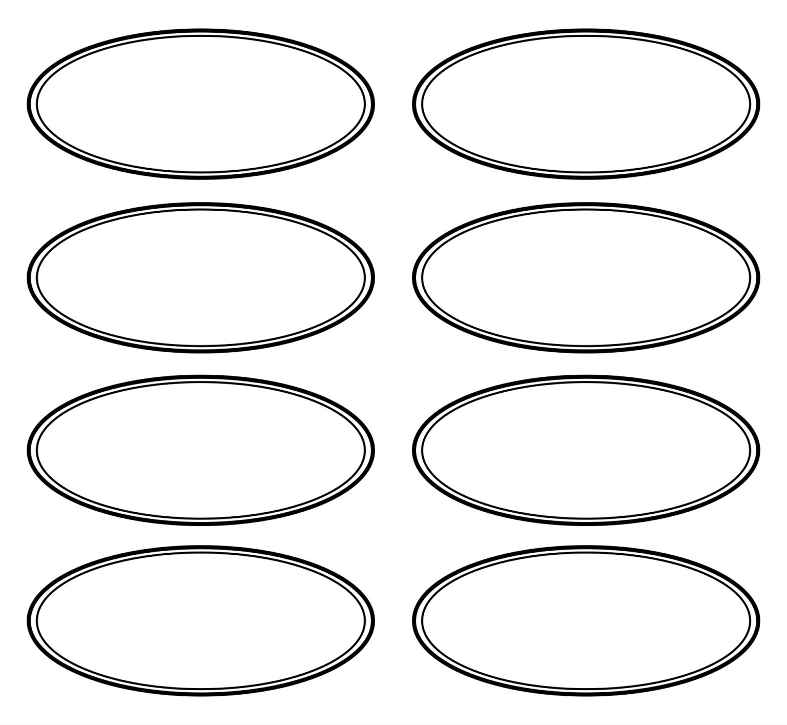 Printable Oval Template - Printable JD