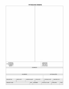 Printable Physician Order Sheet Example_21874