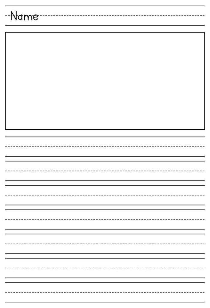 Printable Primary Writing Paper Template - Printable JD