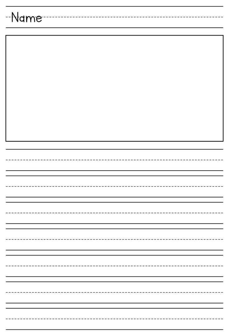 Printable Primary Writing Paper Template Design_92214