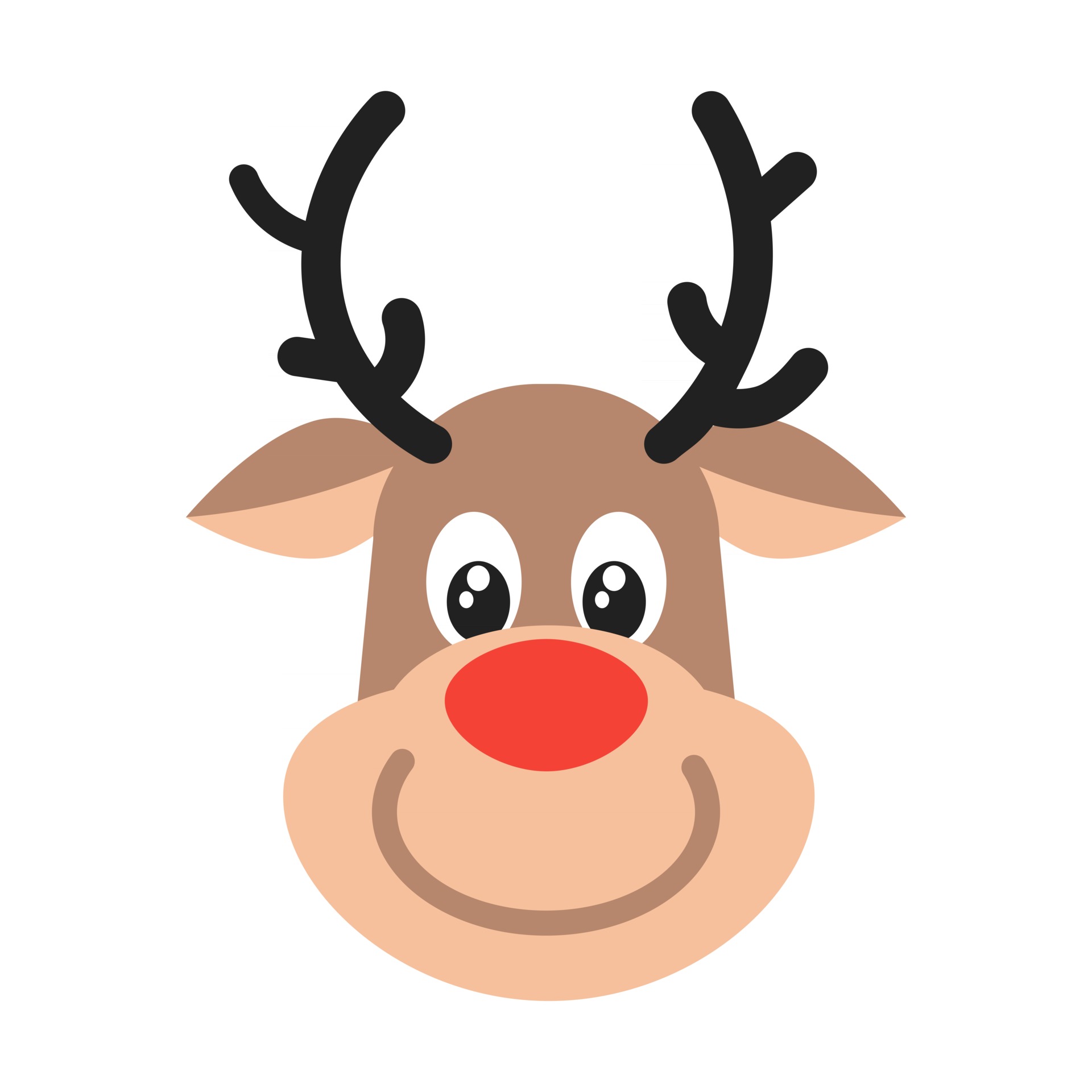 Printable Reindeer Faces_93305