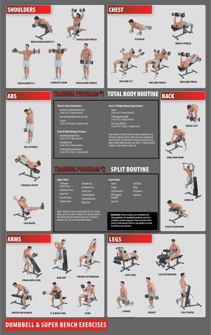 Printable Weight Lifting Workouts Charts_92148