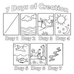 Printable Creation Activity Pages - Printable JD