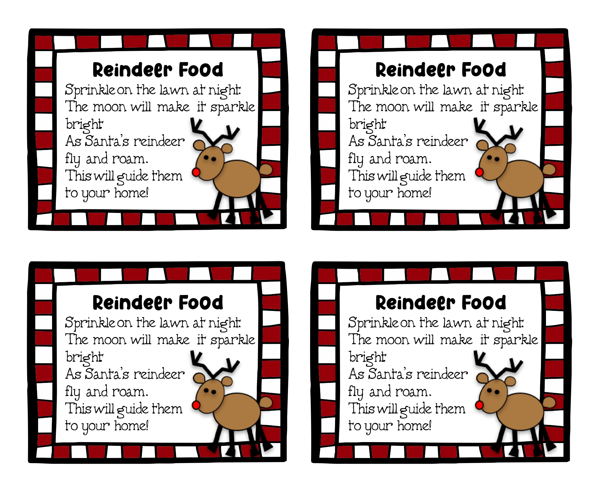 Best Printable Reindeer Food Tags_28847
