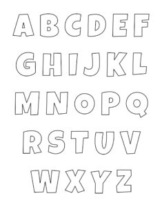 Printable 2 Inch Alphabet Letters Template - Printable JD