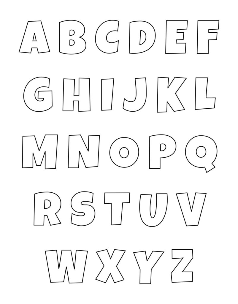 Printable 2 Inch Alphabet Letters Template - Printable JD