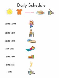 Free Printable Kids Daily Routine Schedule_69312