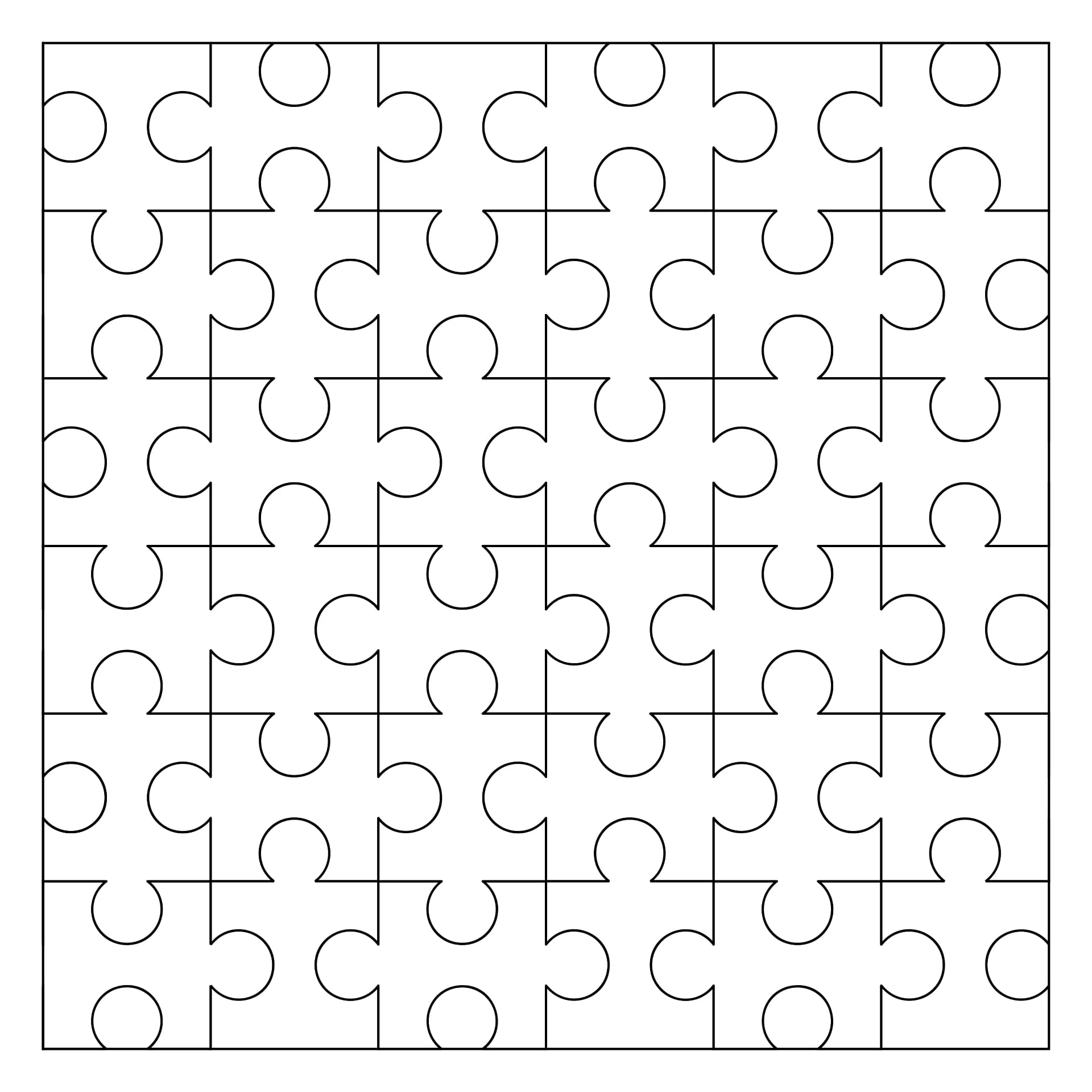 Printable 9 Piece Jigsaw Puzzle Template_23948