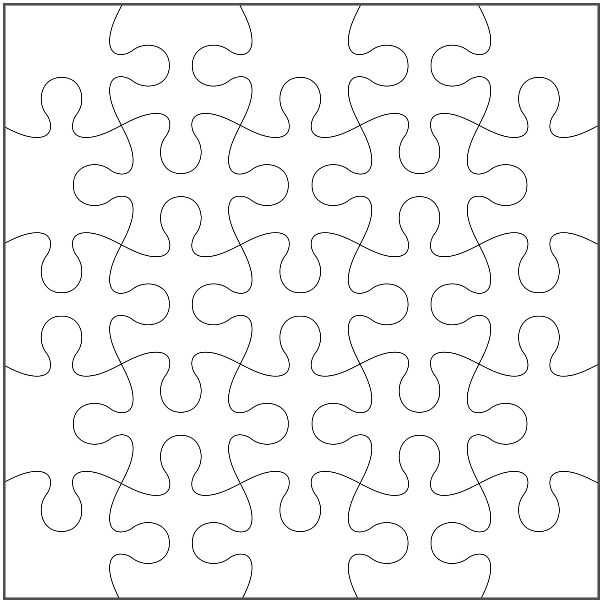 Printable 9 Piece Jigsaw Puzzle Template_36201