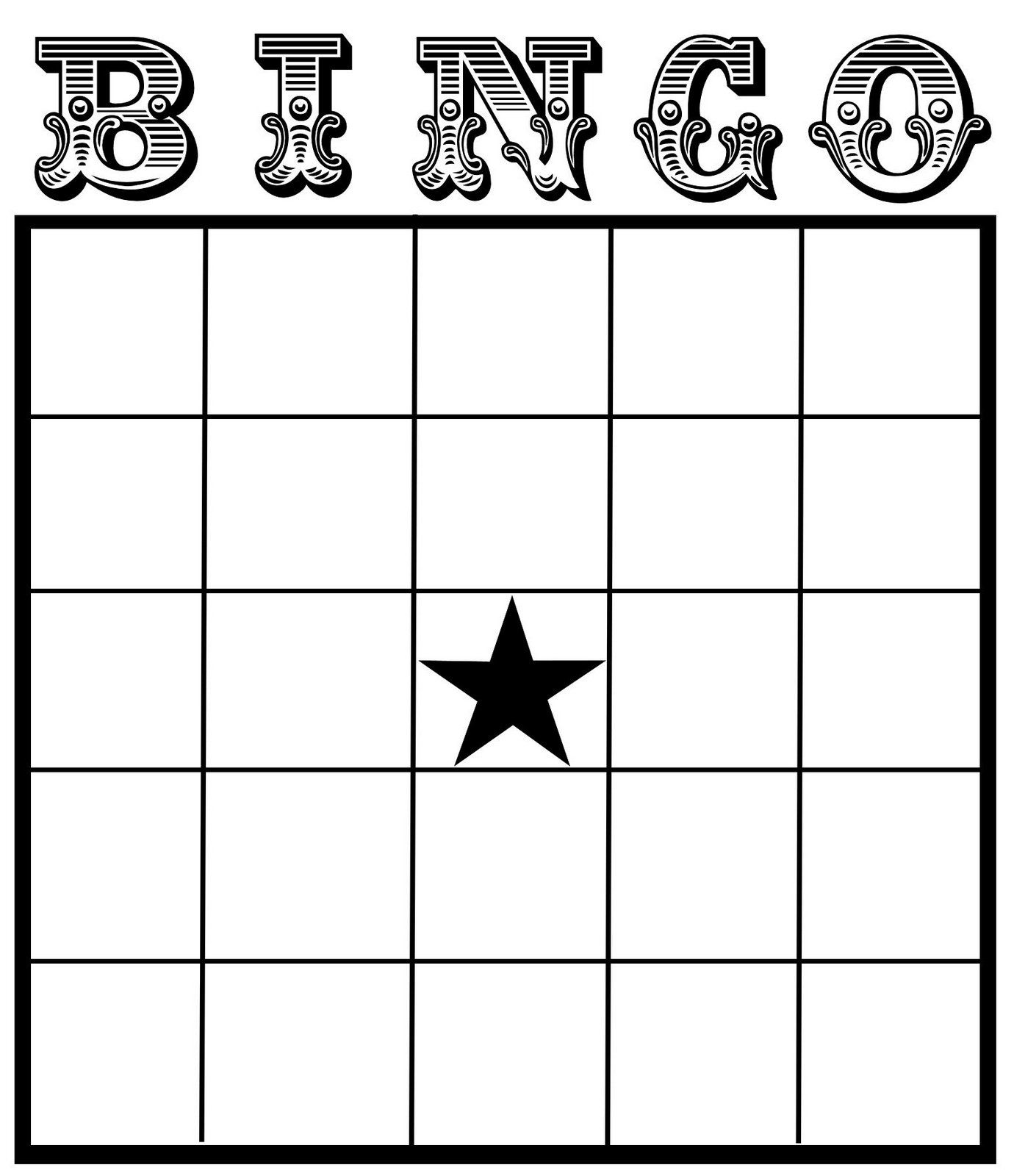 Printable Bingo Template_21063