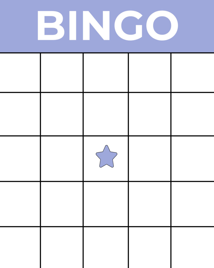 Printable Bingo Template - Printable JD