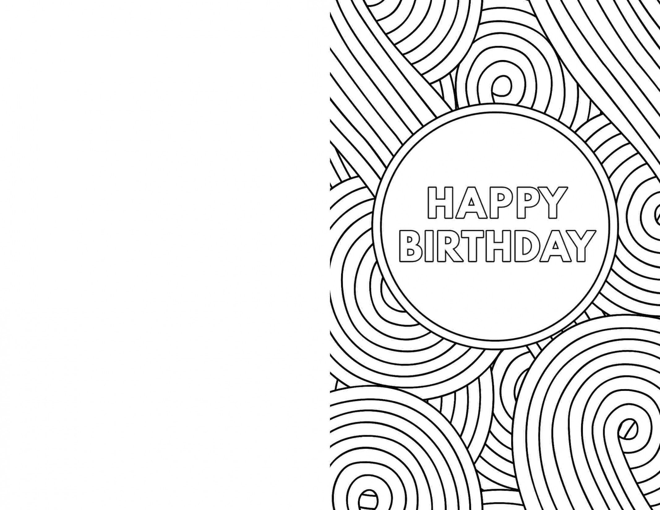 Printable Birthday Cards To Color_82166