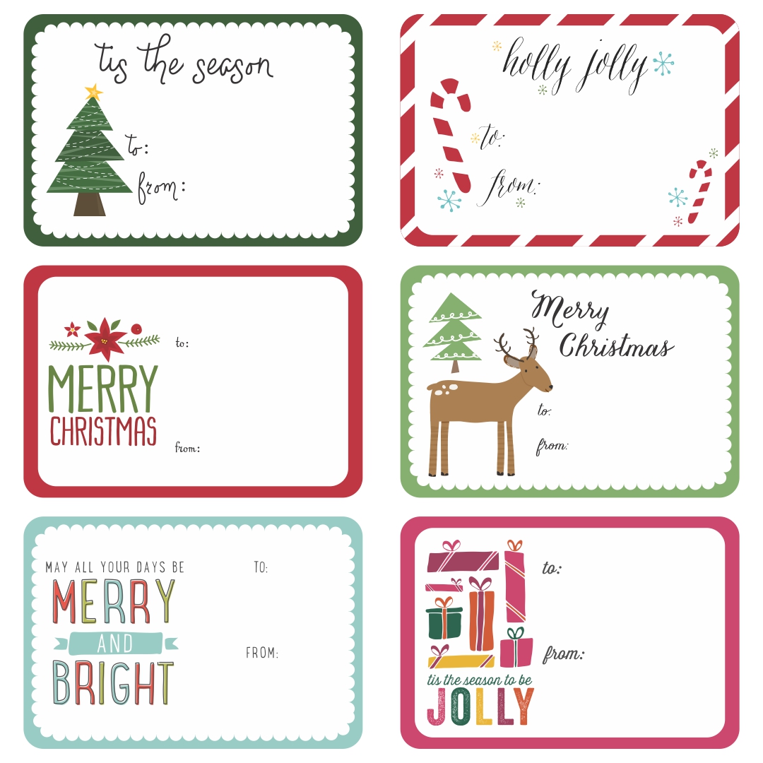 Printable Blank Christmas Gift Tag Sticker_22301