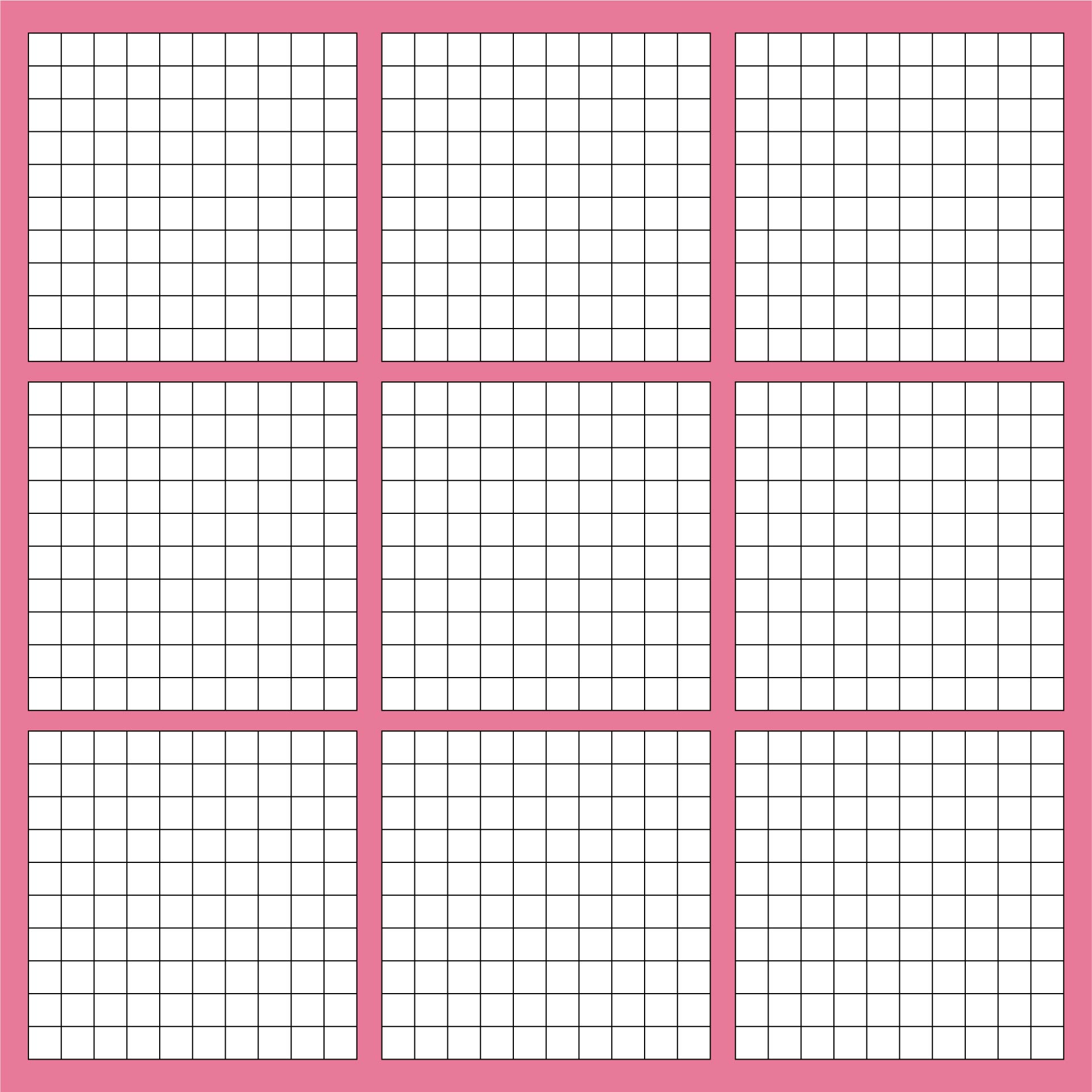 Printable Blank Hundredths Grids Printable JD