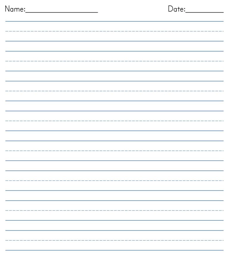 Printable Blank Writing Pages - Printable JD