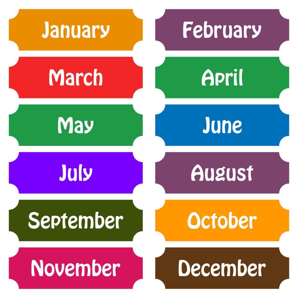 5 Best FREE Printable Calendar Month Labels Printable JD
