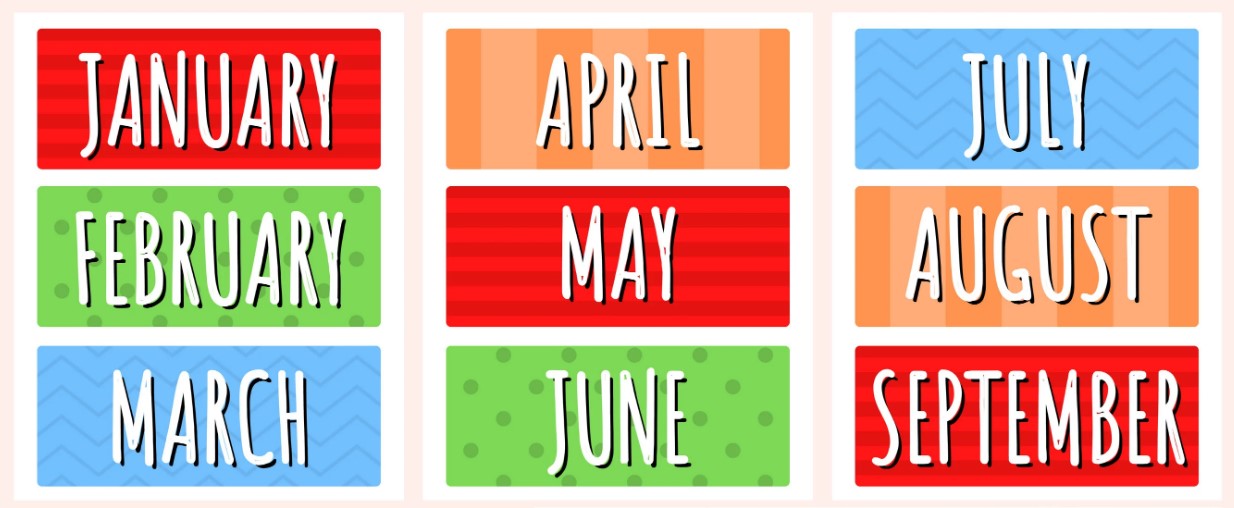 Printable Calendar Month Labels_52221