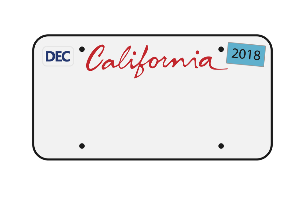 Printable California License Plate Template_21836