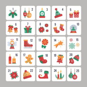 Printable Christmas Calendar Numbers_93177