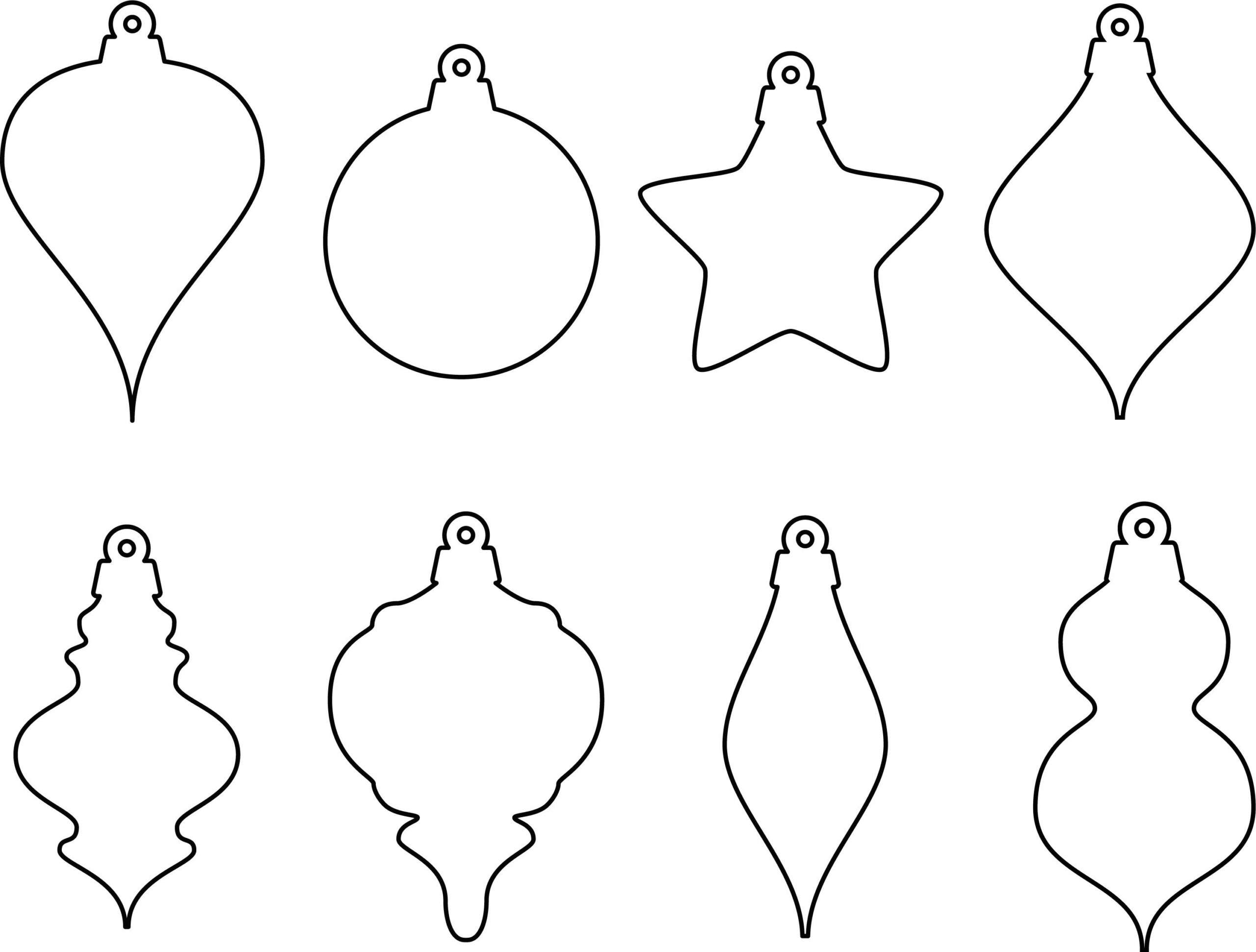 Printable Christmas Ornament Shapes_52198